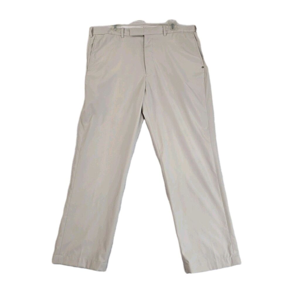 RLX Ralph Lauren Pants Mens 38x30 Beige Dress Golf Classic Flat Front Chino